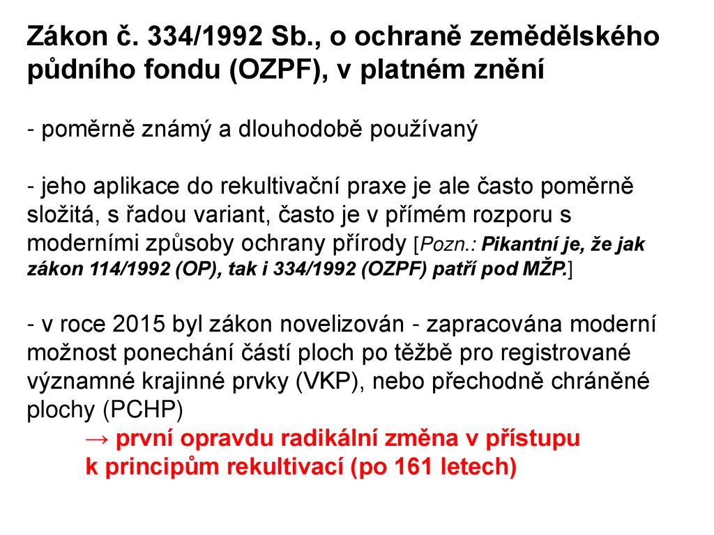 Rekultivace přirozená sukcese ppt stáhnout